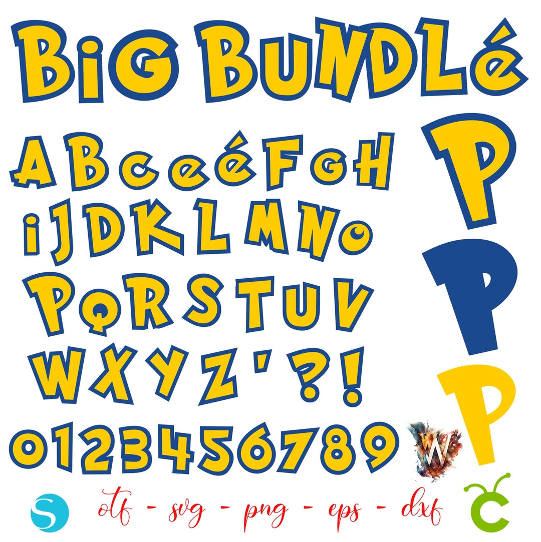 Anime Svg Bundle, Anime Letters Svg Cricut Anime Font Otf Baby Font Svg ...