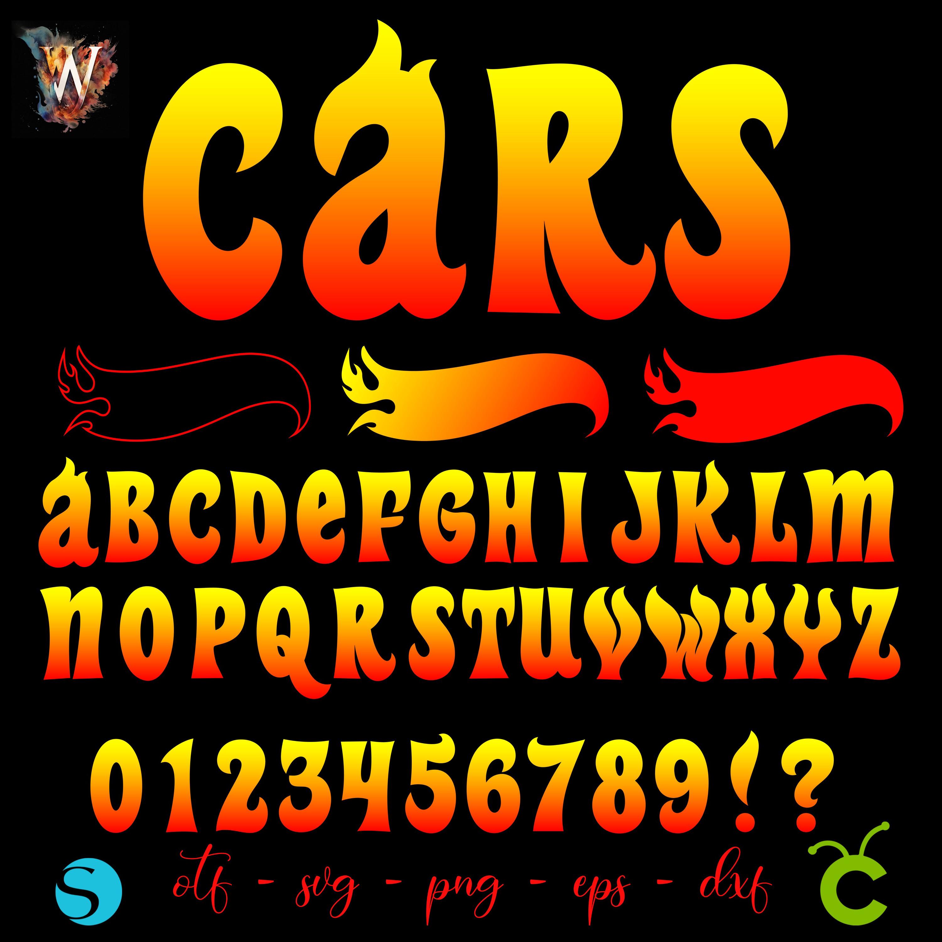 Model Car Letters Cars Font OTF, Hot Cars Letters Cricut Svg, Cars Font Svg, Baby Font ...