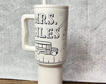 40oz School Teacher Tumbler