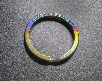 Personalized Titanium Split Ring