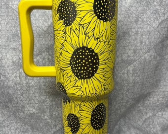 Vaso de girasol de 40 oz