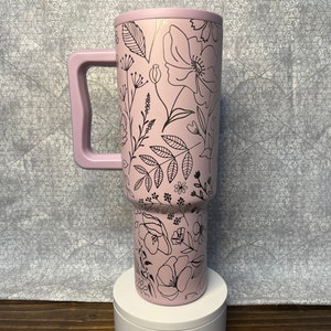 40oz floral Tumbler