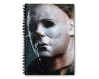 Michael Myers Notebook Boogeyman Notepad Halloween Diário Assustador Estacionário Haddonfield Organizador Horror Pad Terror Notepad lazer escrita