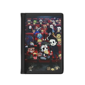 Horror classics Passport Cover myers jason freddy chucky all terror legends movie theatre film inspired travel vacation protection