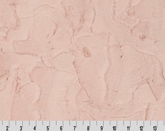 Luxe Cuddle Hide Ice Pink. Faux Fur. Pink Hide Minky.