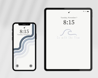 Neutral Wave iPad and Phone Wallpaper, 9-Pack (Digital Download)