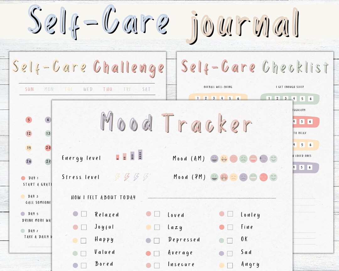 Self Care & Wellness Journal, Gratitude Journal, Self Love Journal ...