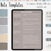 Digital Note Template, Cornell Notes, Student Note Taking, iPad ...