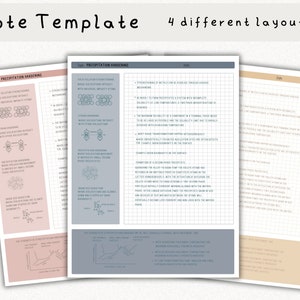 Digital Note Template, Cornell Notes, Student Note Taking, iPad ...