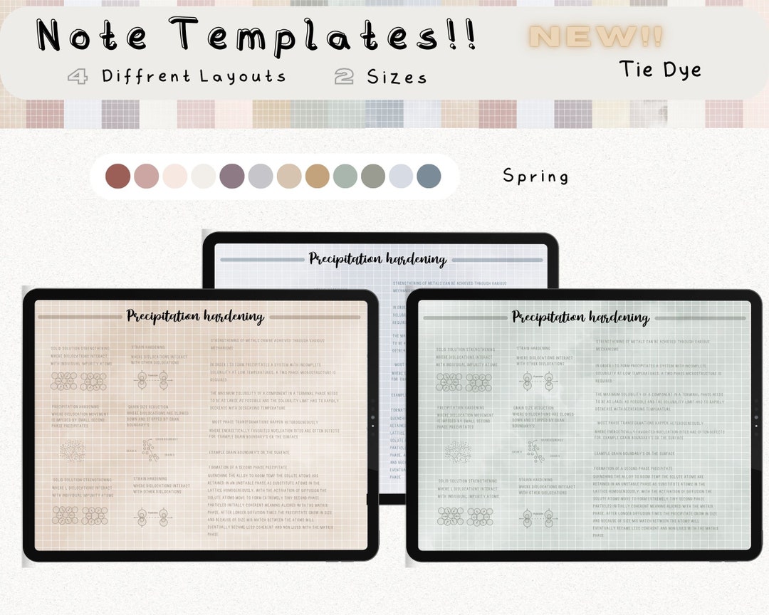 Digital Cornell Note Template Bundle for iPad Note Taking Study ...