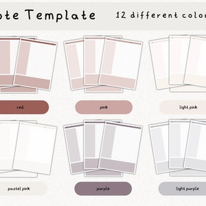 Pacchetto di modelli di note digitali Cornell per iPad, quaderno di studio per prendere appunti compatibile con GoodNotes, note accademiche per il ritratto di Notability immagine 6