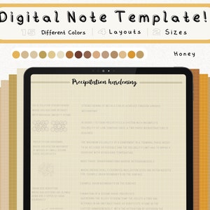 digital Cornell note template bundle for iPad note taking study notebook compatible with GoodNotes academic notes for Notability portrait