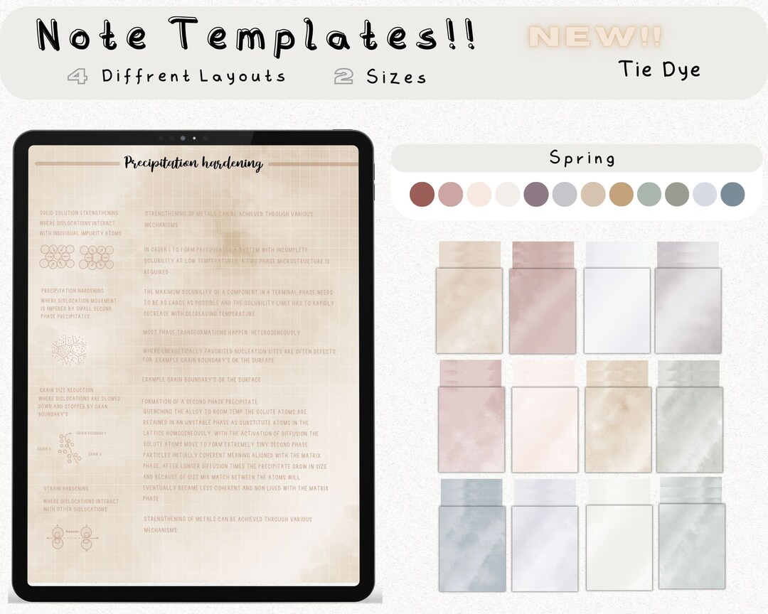 Digital Cornell Note Template Bundle for iPad Note Taking Study ...