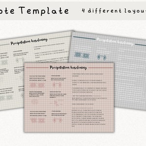 Digital Cornell Note Template Bundle for iPad Note Taking Study ...