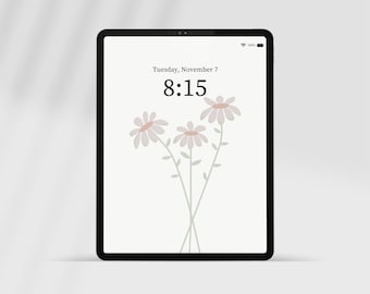 Aesthetic Wallpaper for Ipad Neutral, Minimalistic iPad Wallpaper, Tablet Background, Boho Wallpaper, Digital Download, Instant Download