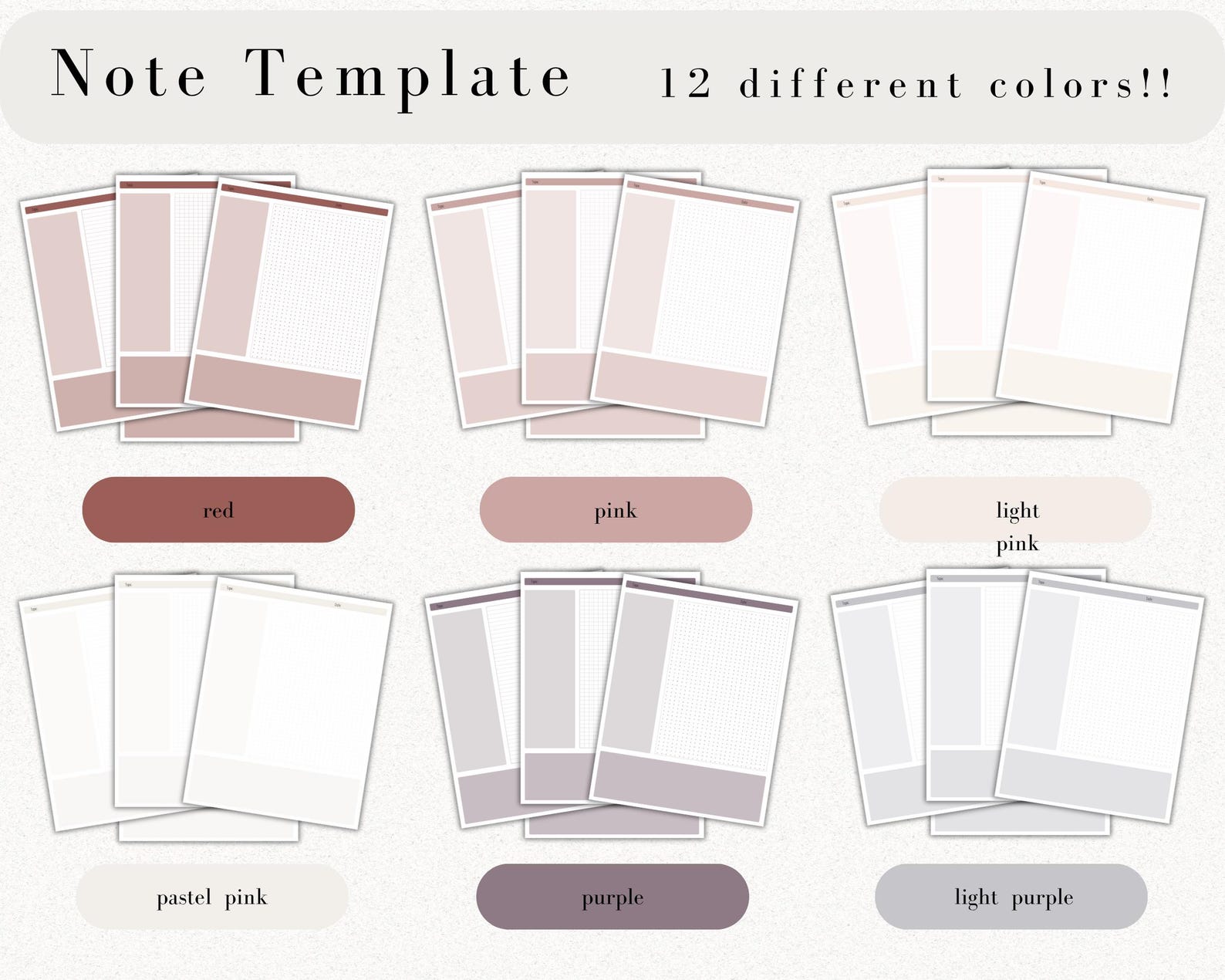 Cornell Notes Template Bundle for Goodnotes, Notability (digital ...