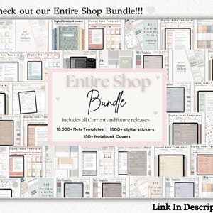 Digital Cornell Note Template Bundle for iPad Note Taking Study ...