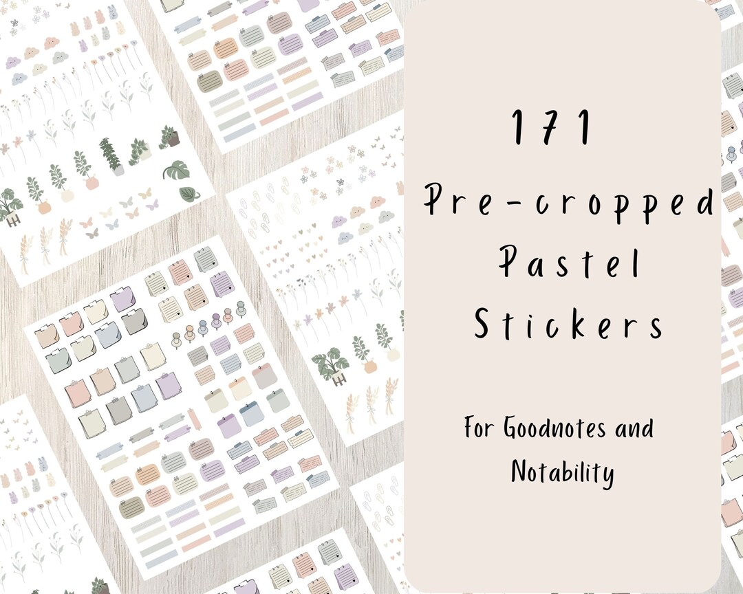 Aesthetic Pastel Digital Planner Stickers for Goodnotes, Notability ...
