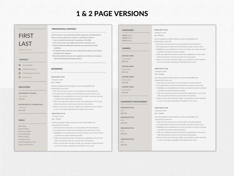 Resume Template Canva Modern Resume - Il 794xN.4786360549 M3gw