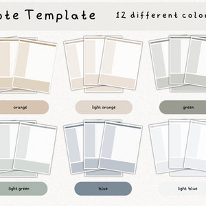 Pacchetto di modelli di note digitali Cornell per iPad, quaderno di studio per prendere appunti compatibile con GoodNotes, note accademiche per il ritratto di Notability immagine 7