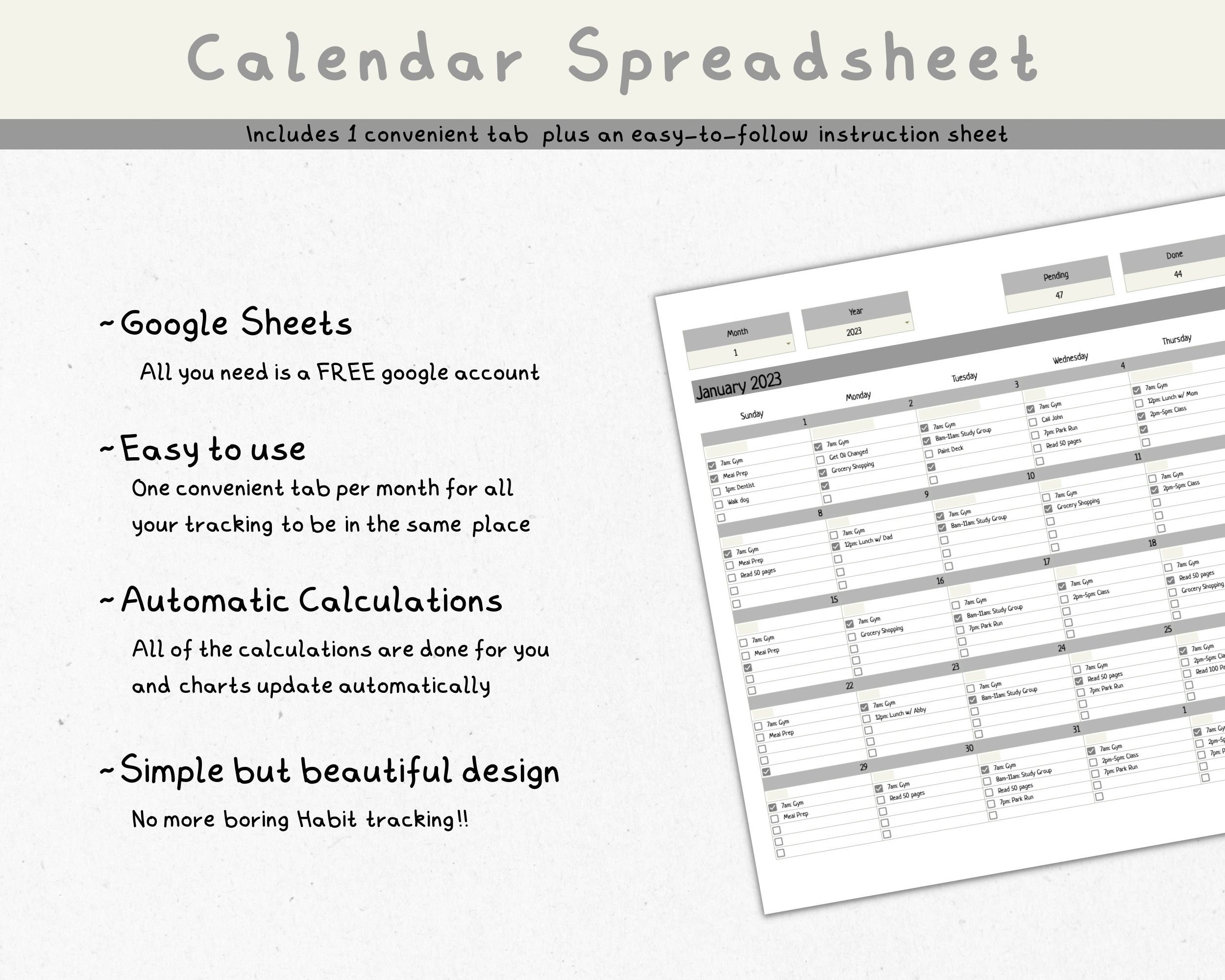 Calendar Spreadsheet Google Sheets Monthly Calendar to Do List Calendar Spreadsheet Google Sheets Monthly Calendar to Do List