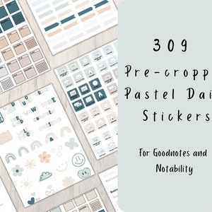 digital planner stickers for goodnotes and notability aesthetic precropped png sticker bundle for ipad note taking journal planning
