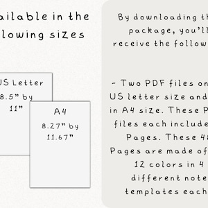 Pacchetto di modelli di note digitali Cornell per iPad, quaderno di studio per prendere appunti compatibile con GoodNotes, note accademiche per il ritratto di Notability immagine 8