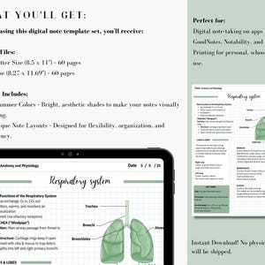 Digital Cornell Note Template Bundle for iPad Note Taking Study ...