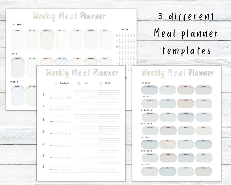 daily-meal-log-planner-templates-grocery-list-meal-planning-and