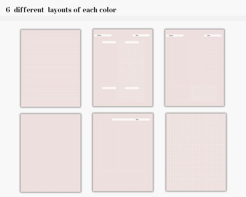 Digital Cornell Note Template Bundle for iPad Note Taking Study ...