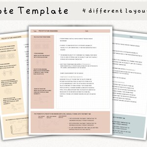 Digital Note Template, Cornell Notes, Student Note Taking, iPad ...