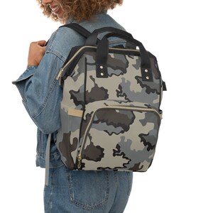 Camo Diaper Backpack With Hunting Concealment Camouflage