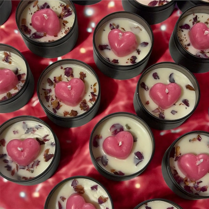Valentine Candles Etsy