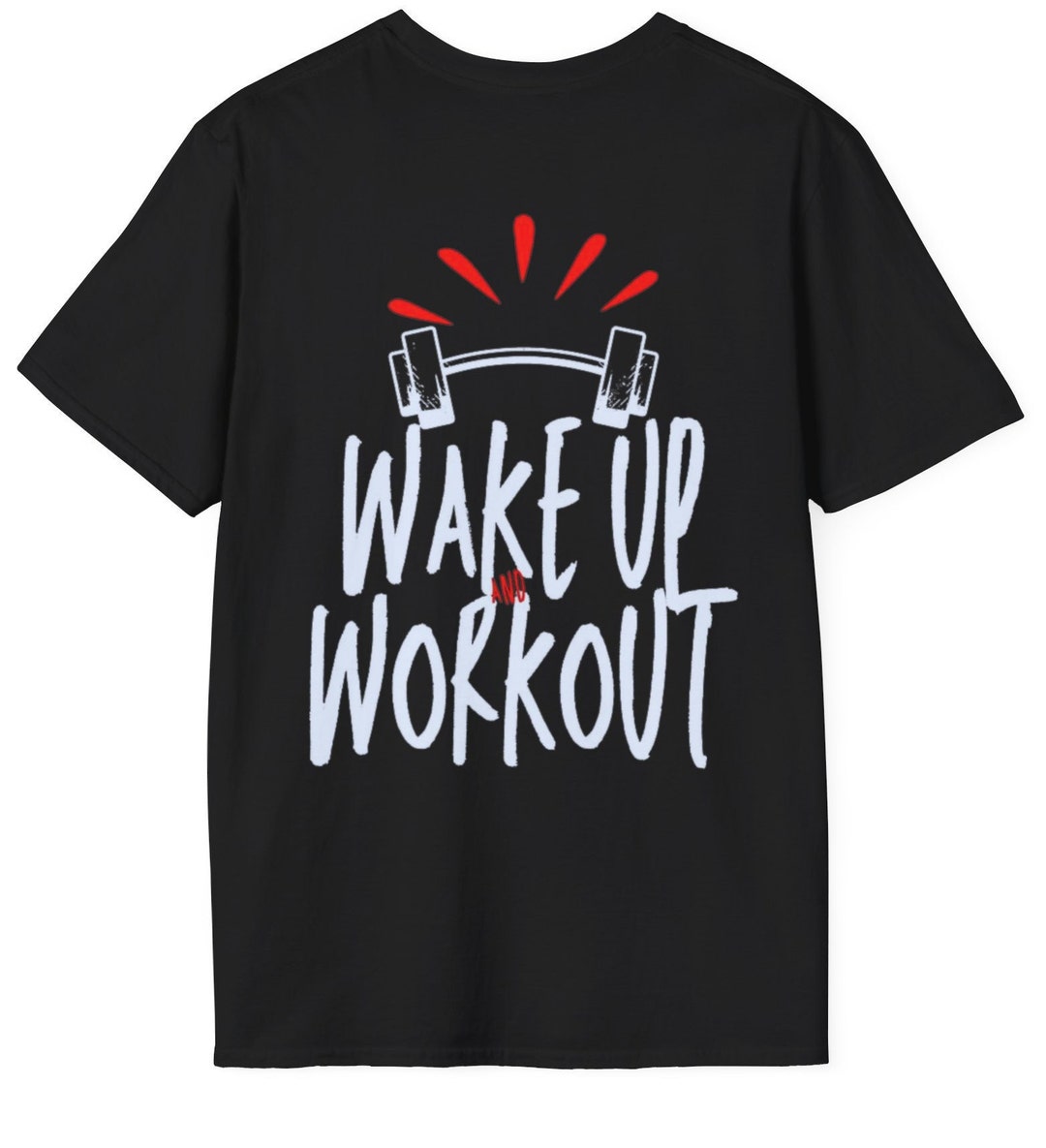 Wake up and Workout Unisex Softstyle Gym T-shirt Gift for Gym Rat Gym ...