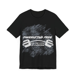 Powerlifting Pride TShirt For Men Oversized Gym Shirt Up To 4XL Unisex Jersey Short Sleeve Tee For Him Limited Edition Gym Top Gift Idea image 4