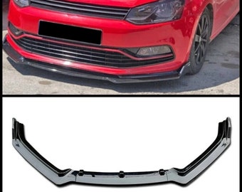 Voor Vw Polo 6R 6C Voorbumper Splitter Lip 3 Stuks Bumper Spoiler Splitter Lip Body Kit