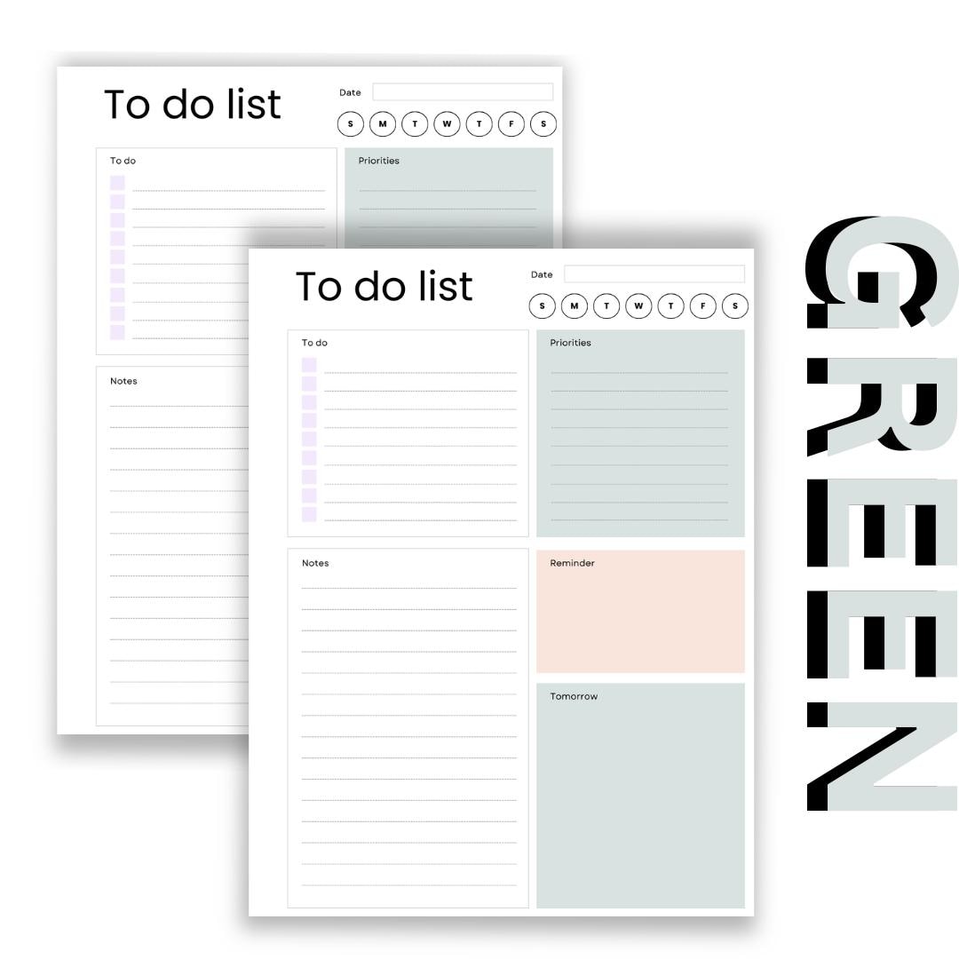 Daily Planner Printable | Minimal Planner PDF | to Do List & Schedule ...