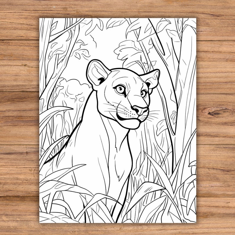 Animal's Coloring Pages for Kids 50 Pages Digital Product A4 Size PDF ...