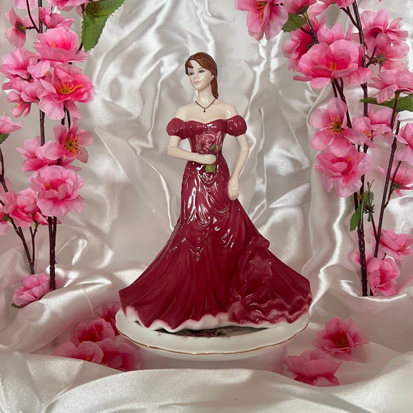 Coalport Figurine Sentiments RUBY ANNIVERSARY