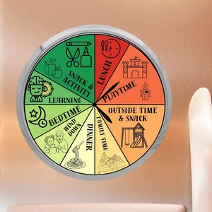 Customizable 8&quot; Summer Clock Template | Editable Schedule for Kids of All Ages | 5 Versatile Versions