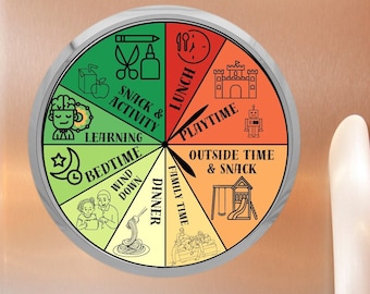 Customizable 8" Summer Clock Template | Editable Schedule for Kids of All Ages | 5 Versatile Versions