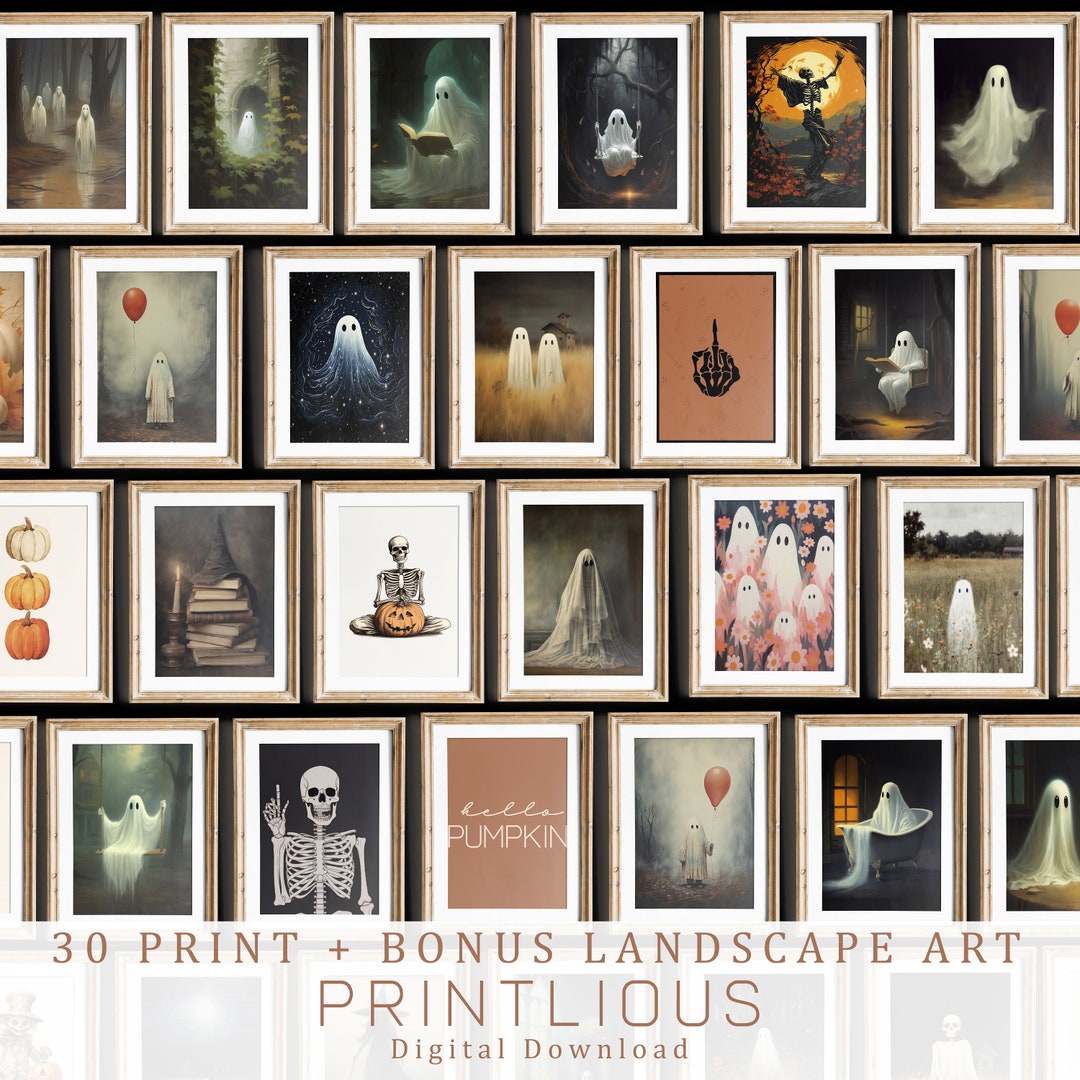 Gallery Wall Prints SET of 30 Halloween Printable Art Gallery ...