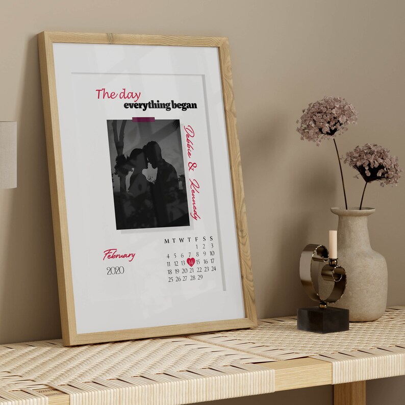 Custom Valentines Day Photo Art Valentines Wall Art Valentines Day