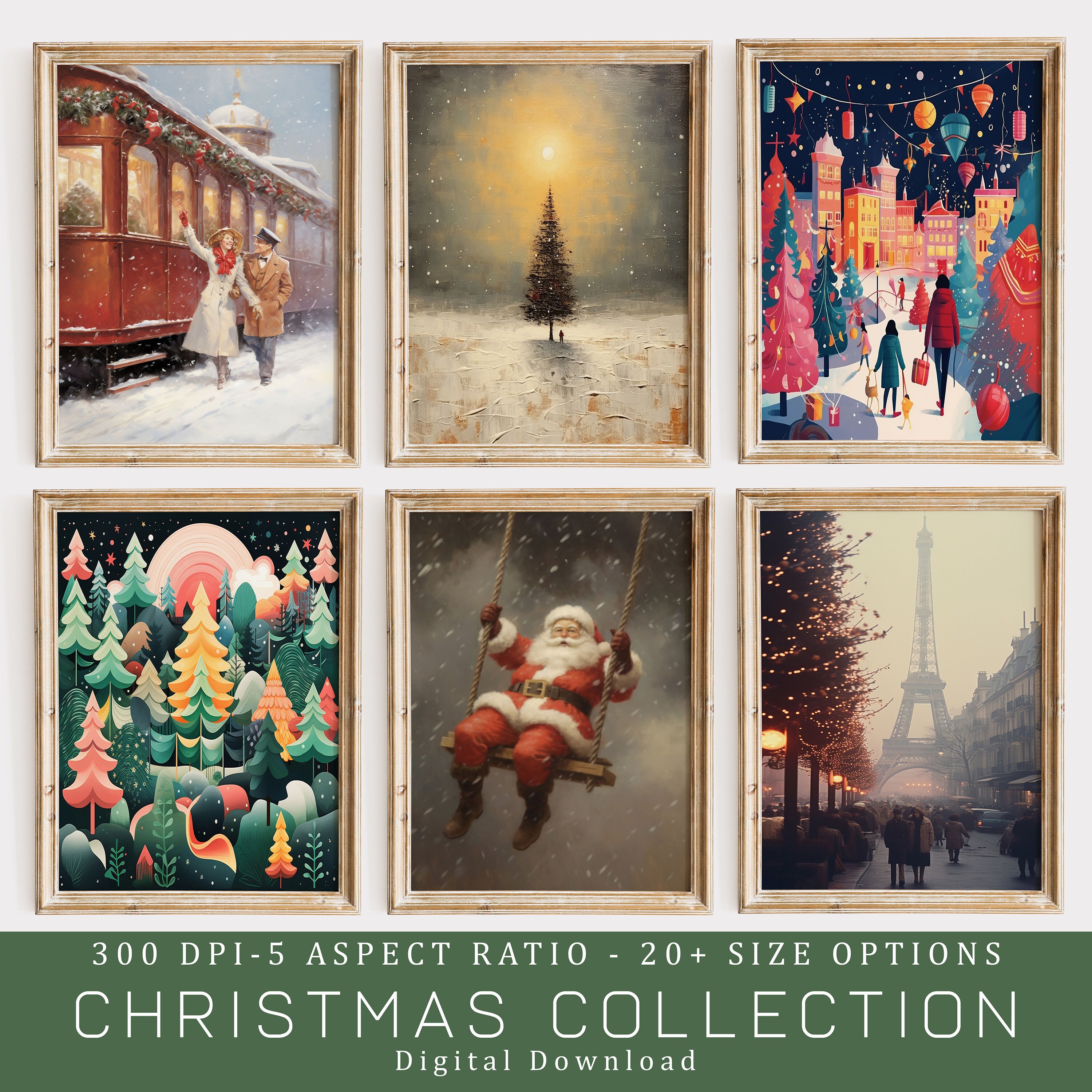 Vintage Christmas Prints Christmas Prints Bundle 15 CHRISTMAS ...