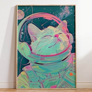 Eclectic Gallery Wall Decor, Eclectic Wall Art, Eclectic Vintage Art Print,Cat Art Bathroom Art Maximalist Decor Digital Download