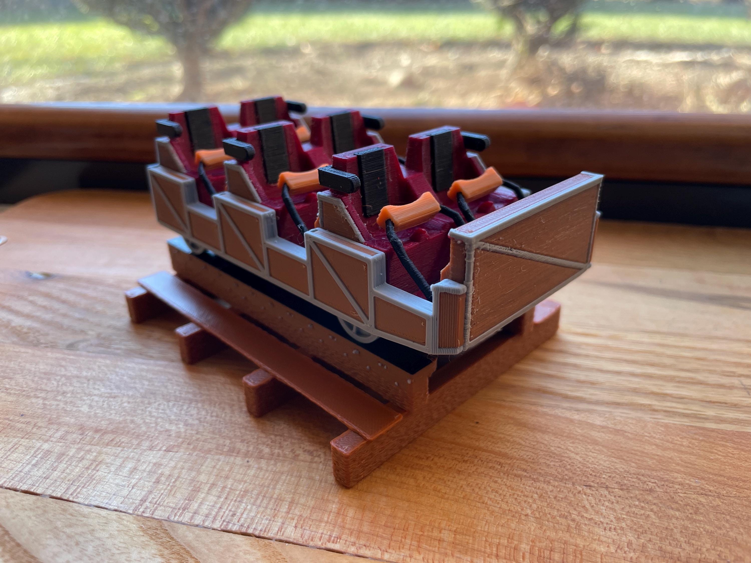 3D Printed El Toro Roller Coaster Car Replica: Six Flags