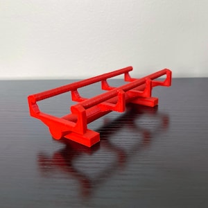 3D Printed Arrow Roller Coaster Track Model – Theme Park Enthusiast Collectible