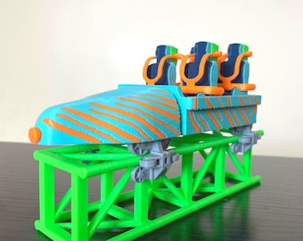 キングタカ450ケージ3台 3D Printed Kingda Ka Roller Coaster Car Replica | Six Flags