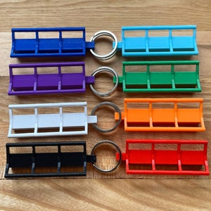 3D Printed Roller Coaster Track Keychain - Inspired by B&M