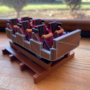 3D Printed El Toro Roller Coaster Car Replica | Six Flags Great Adventure Collectible